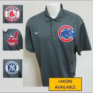 XL Gray Nike Dri-Fit Men's db #27T Polo Shirt